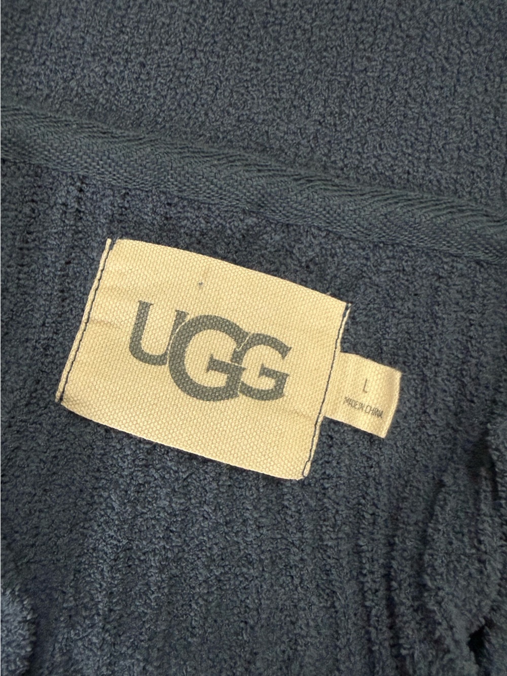 UGG Navy Rib-Knit Button Cardigan - Picture 2 of 3